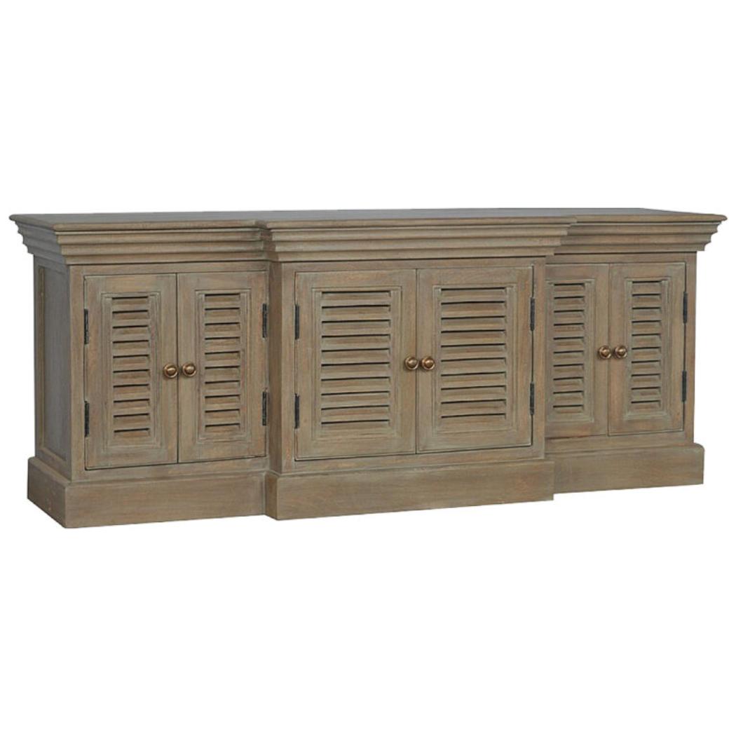 Grey Wash Shutter TV Cabinet | Media Storage | Rustic Shutter Design