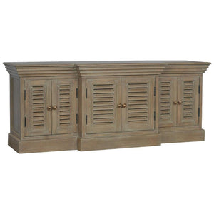 Grey Wash Shutter TV Cabinet | Media Storage | Rustic Shutter Design