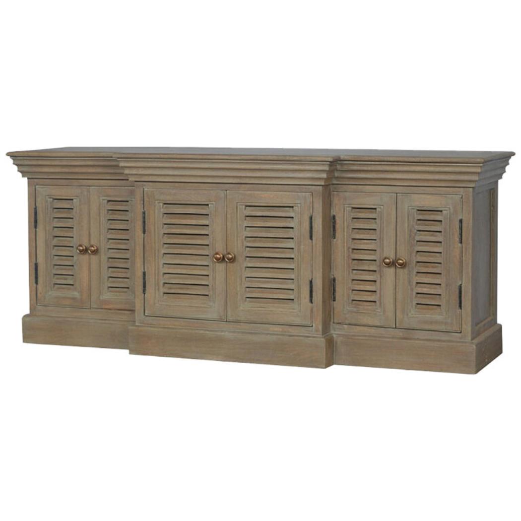 Grey Wash Shutter TV Cabinet | Media Storage | Rustic Shutter Design