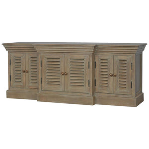 Grey Wash Shutter TV Cabinet | Media Storage | Rustic Shutter Design