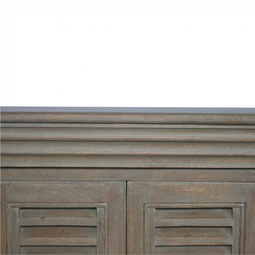 Grey Wash Shutter TV Cabinet | Media Storage | Rustic Shutter Design