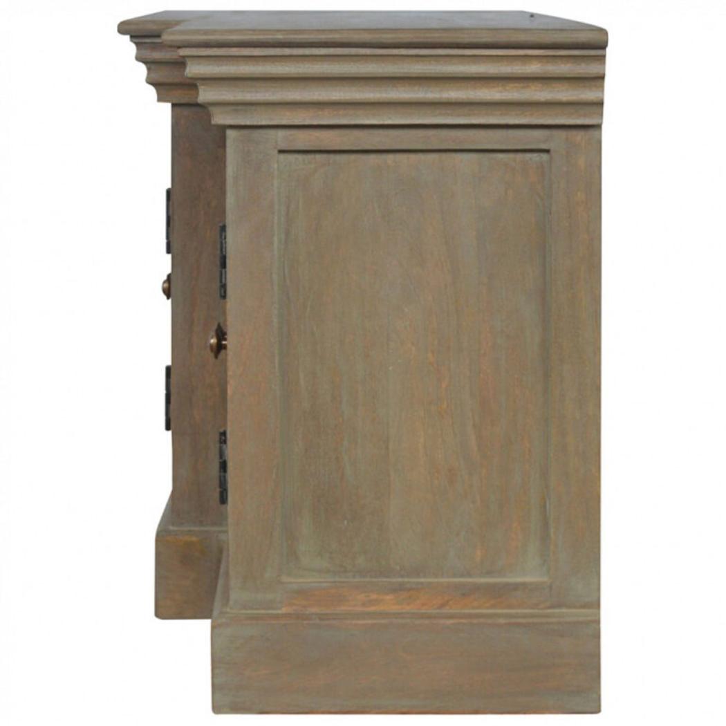 Grey Wash Shutter TV Cabinet | Media Storage | Rustic Shutter Design