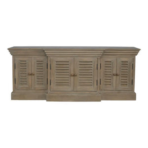 Grey Wash Shutter TV Cabinet | Media Storage | Rustic Shutter Design