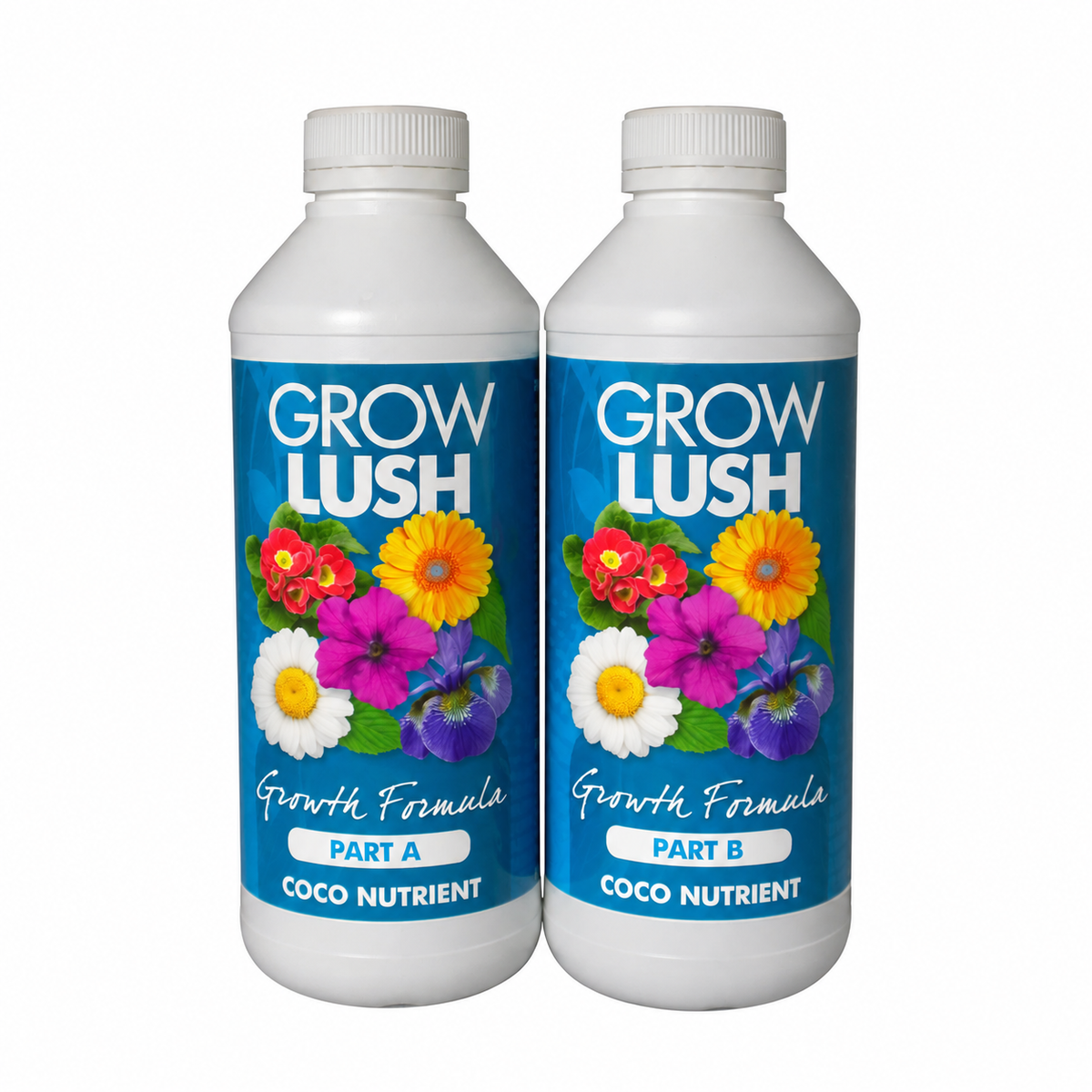 Growlush Coco Grow A&B 1L | Two-Part Coco Vegetative Nutrient