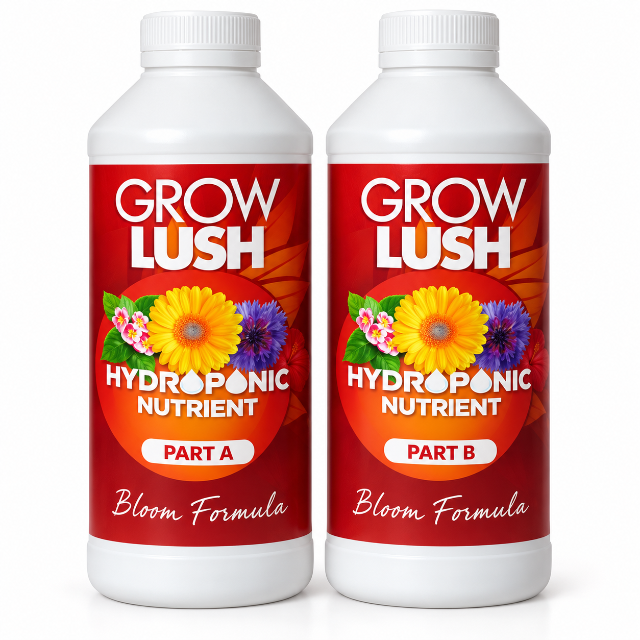 Growlush Hydro Bloom A&B 1L | Two-Part Hydroponic Flowering Nutrient
