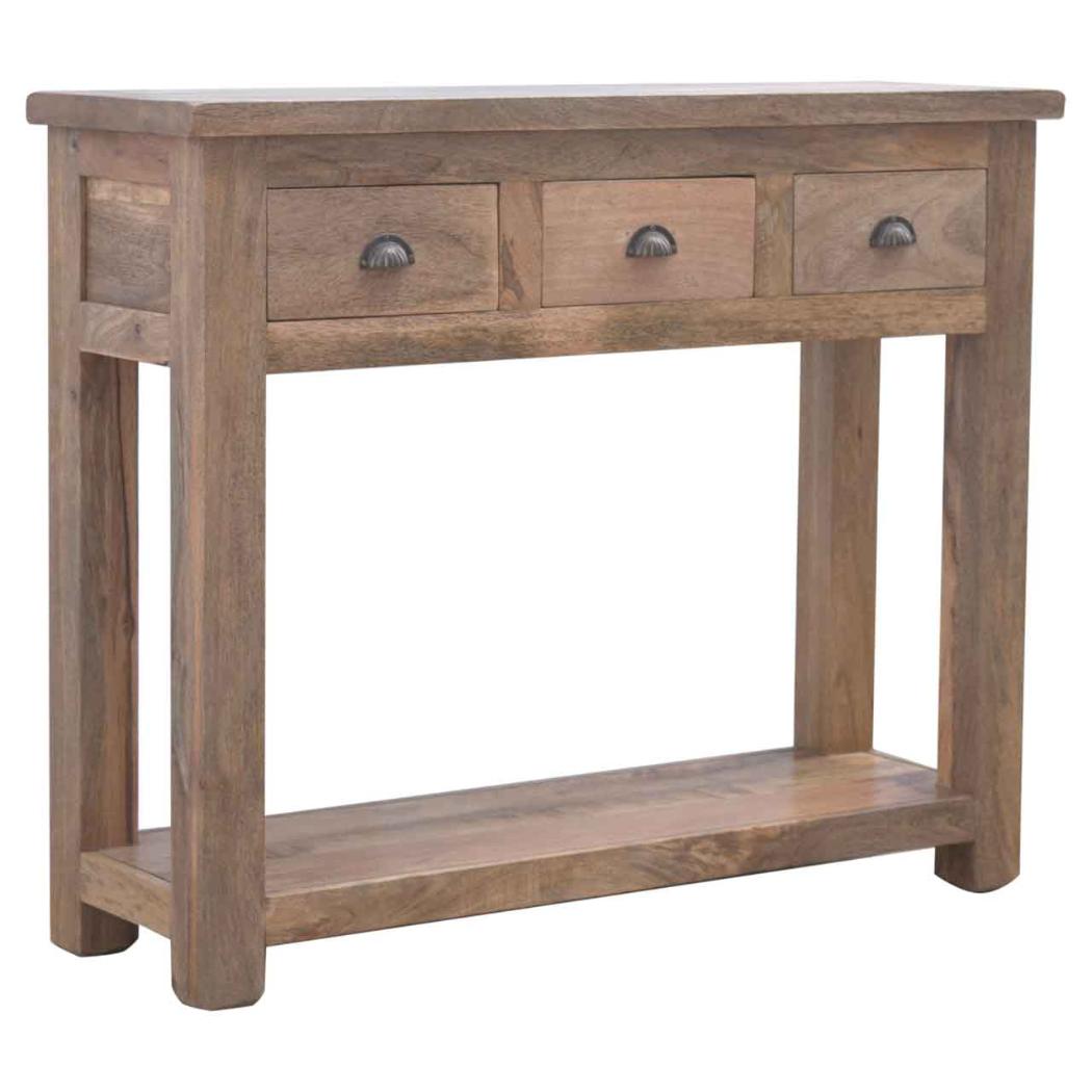 Hallway Console Table | 3 Drawer Storage | Slim Entryway Furniture
