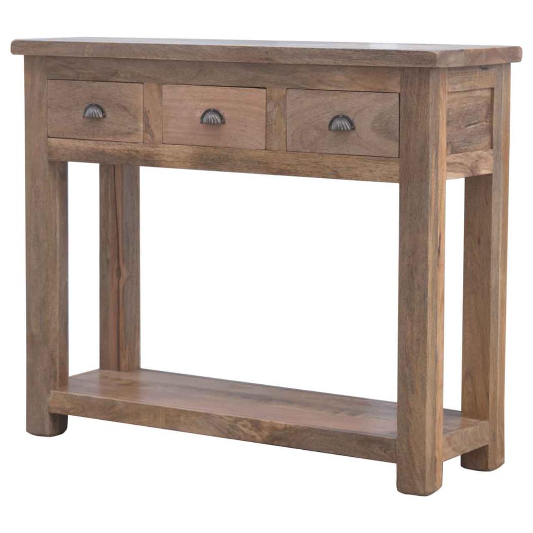 Hallway Console Table | 3 Drawer Storage | Slim Entryway Furniture