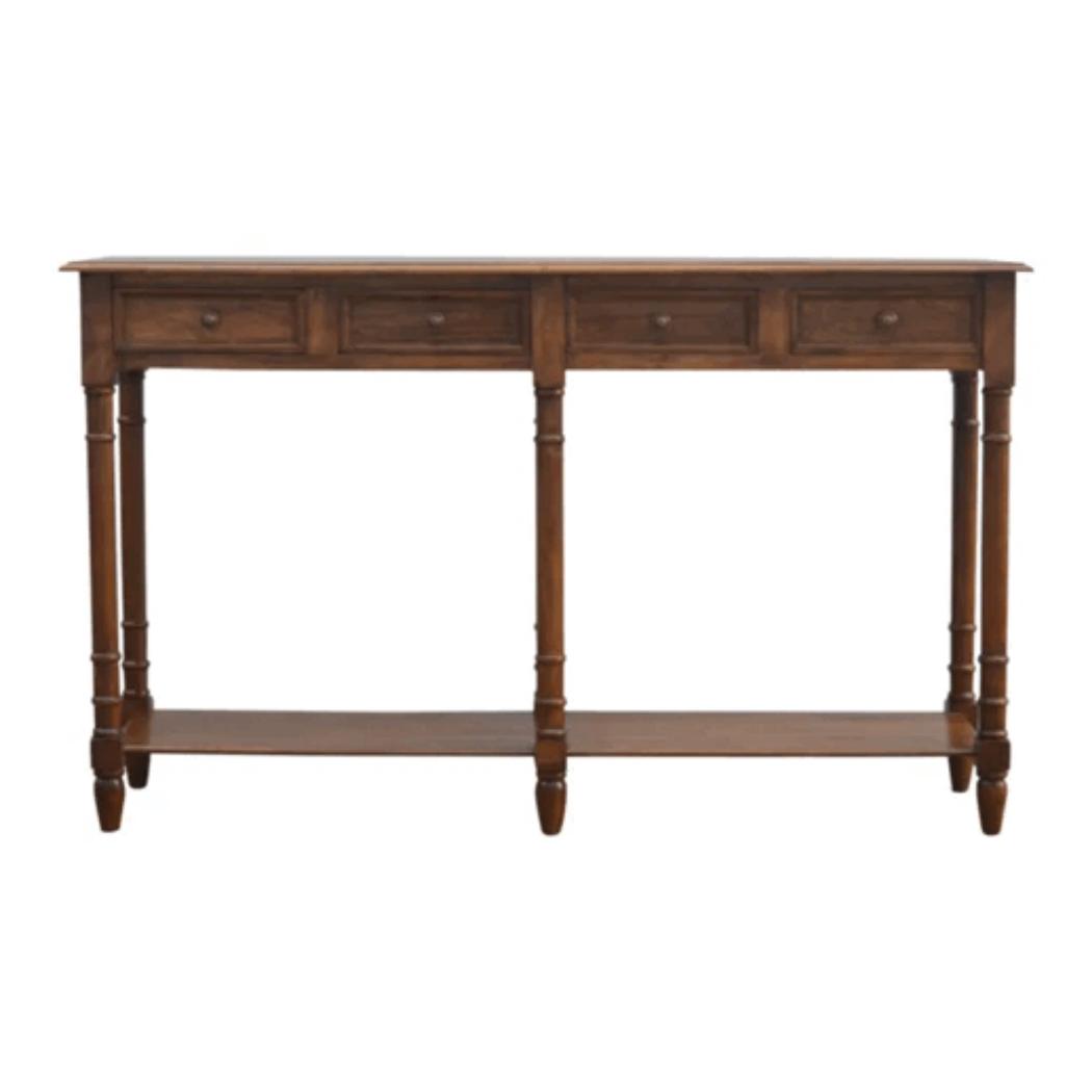 Hallway Console Table | 4 Drawer Storage | Practical Entryway Design