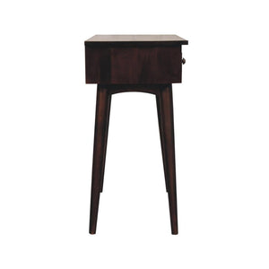Hallway Console Table | Solid Mango Wood | California Walnut Finish | 2 Drawers