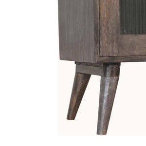Havana Ash Black Bedside Table | Solid Mango Wood | Nordic Style