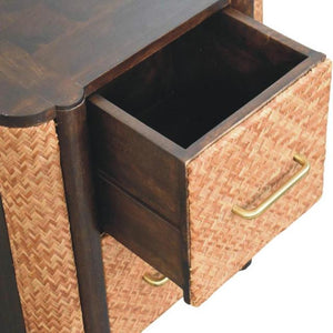 Havana Canefront Drawer Chest | Natural Cane Detail | Textured Bedroom Storage