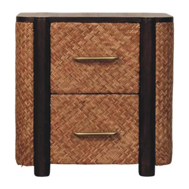 Havana Canefront Drawer Chest | Natural Cane Detail | Textured Bedroom Storage
