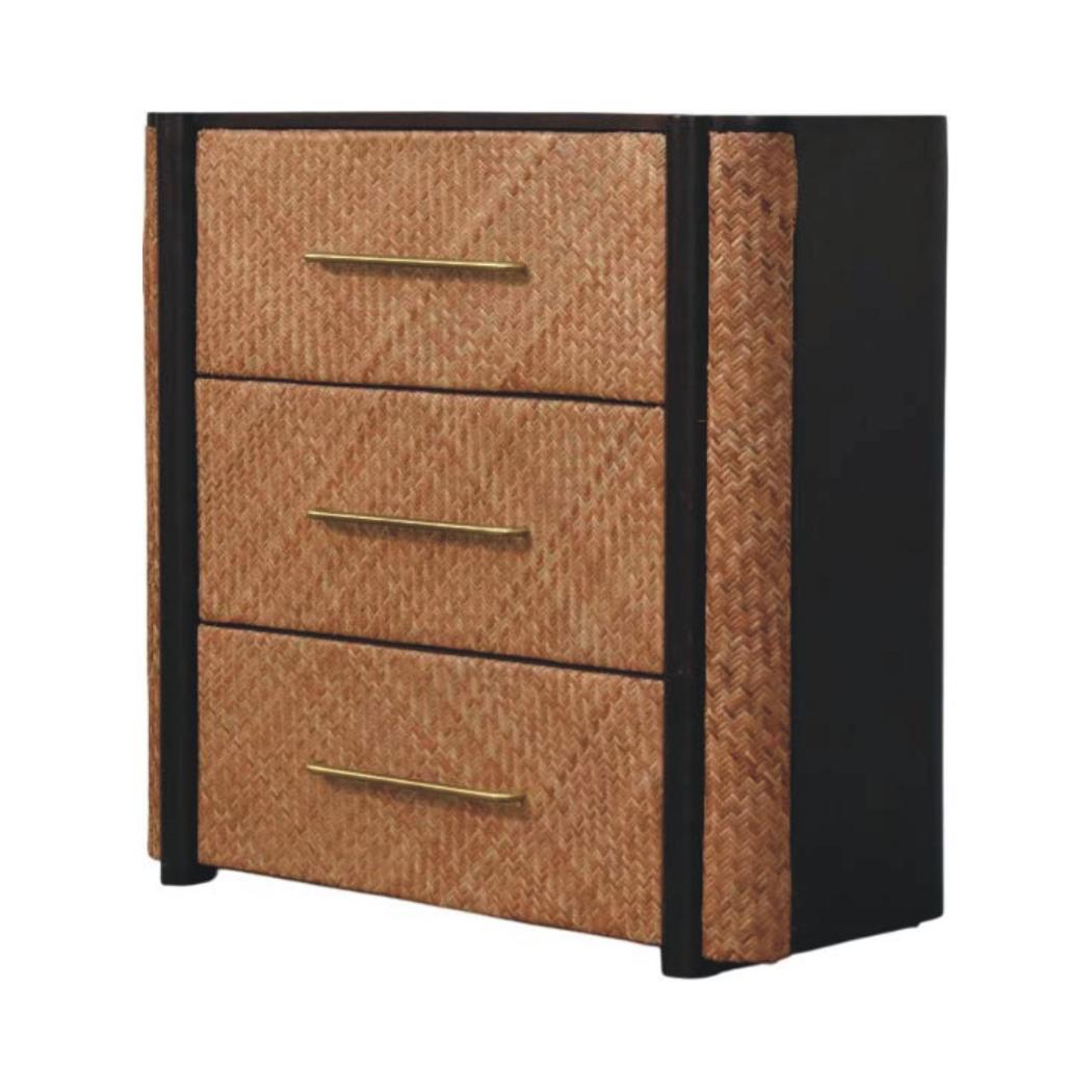 Havana Weave 3-Drawer Chest | Woven Texture | Bedroom Storage