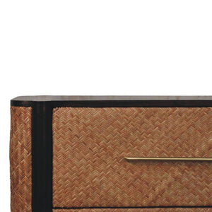 Havana Weave 3-Drawer Chest | Woven Texture | Bedroom Storage
