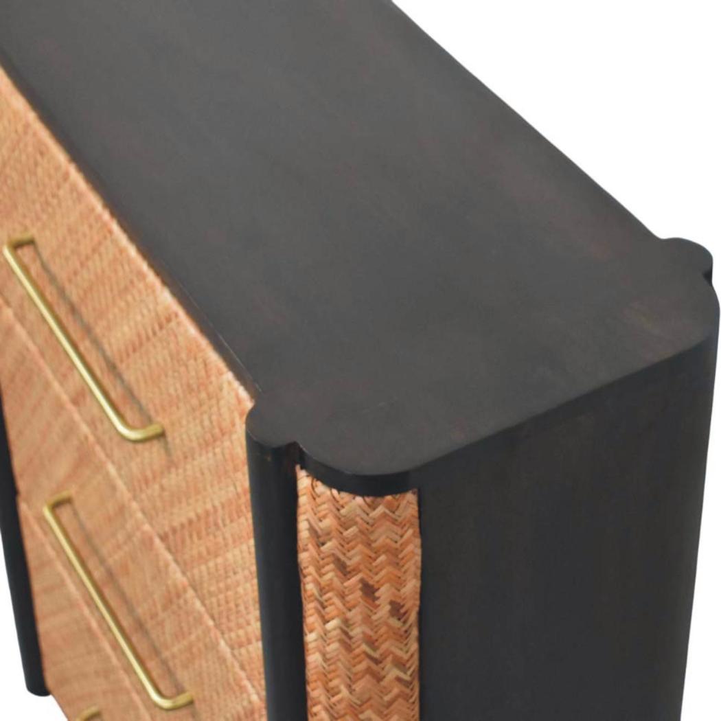 Havana Weave 3-Drawer Chest | Woven Texture | Bedroom Storage