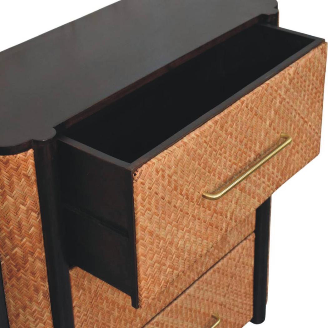 Havana Weave 3-Drawer Chest | Woven Texture | Bedroom Storage
