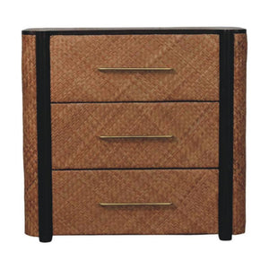 Havana Weave 3-Drawer Chest | Woven Texture | Bedroom Storage