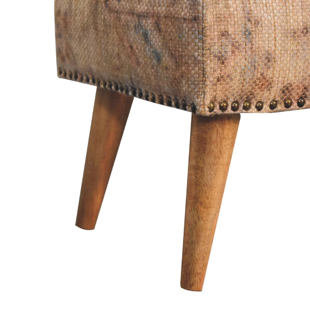 Haven Durrie Bench | Woven Textile Upholstery | Hallway & Bedroom Seating