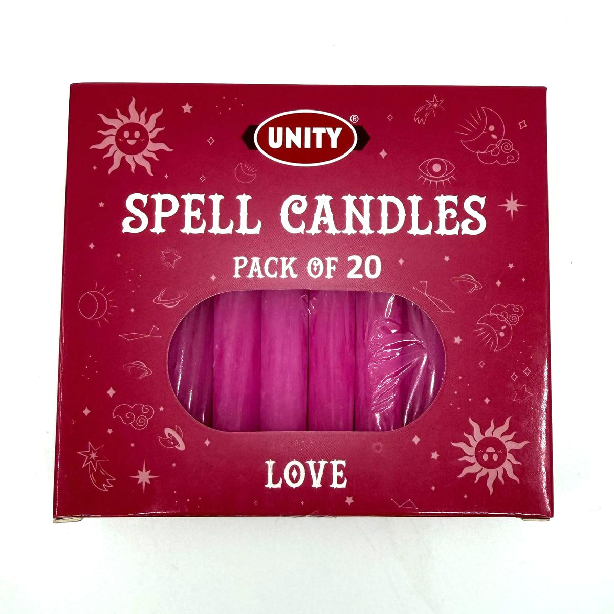 HEM Unity Spell Candles – Love | Pink Ritual Candles, Pack of 20