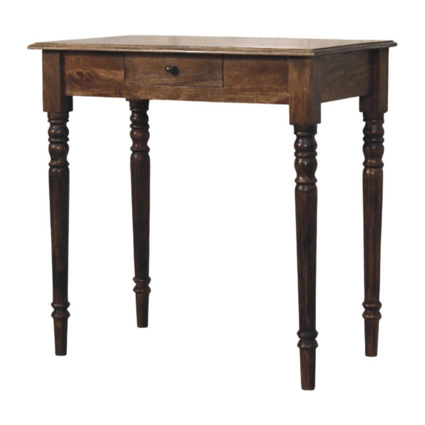 Heritage Turned-Leg Desk | Solid Wood Writing Table