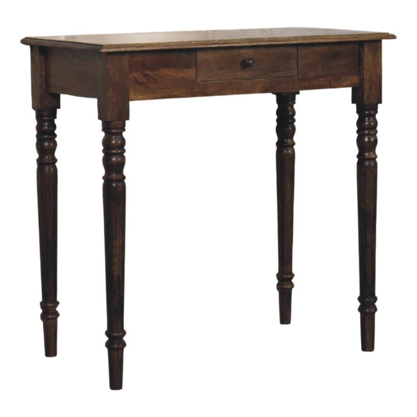 Heritage Turned-Leg Desk | Solid Wood Writing Table