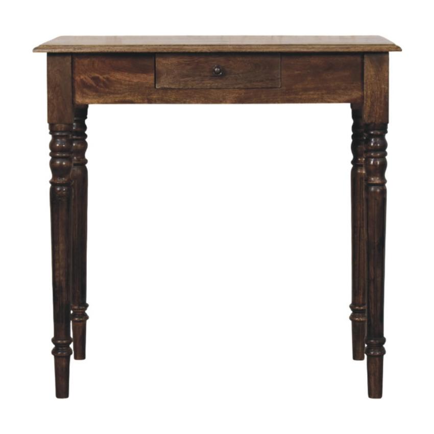 Heritage Turned-Leg Desk | Solid Wood Writing Table