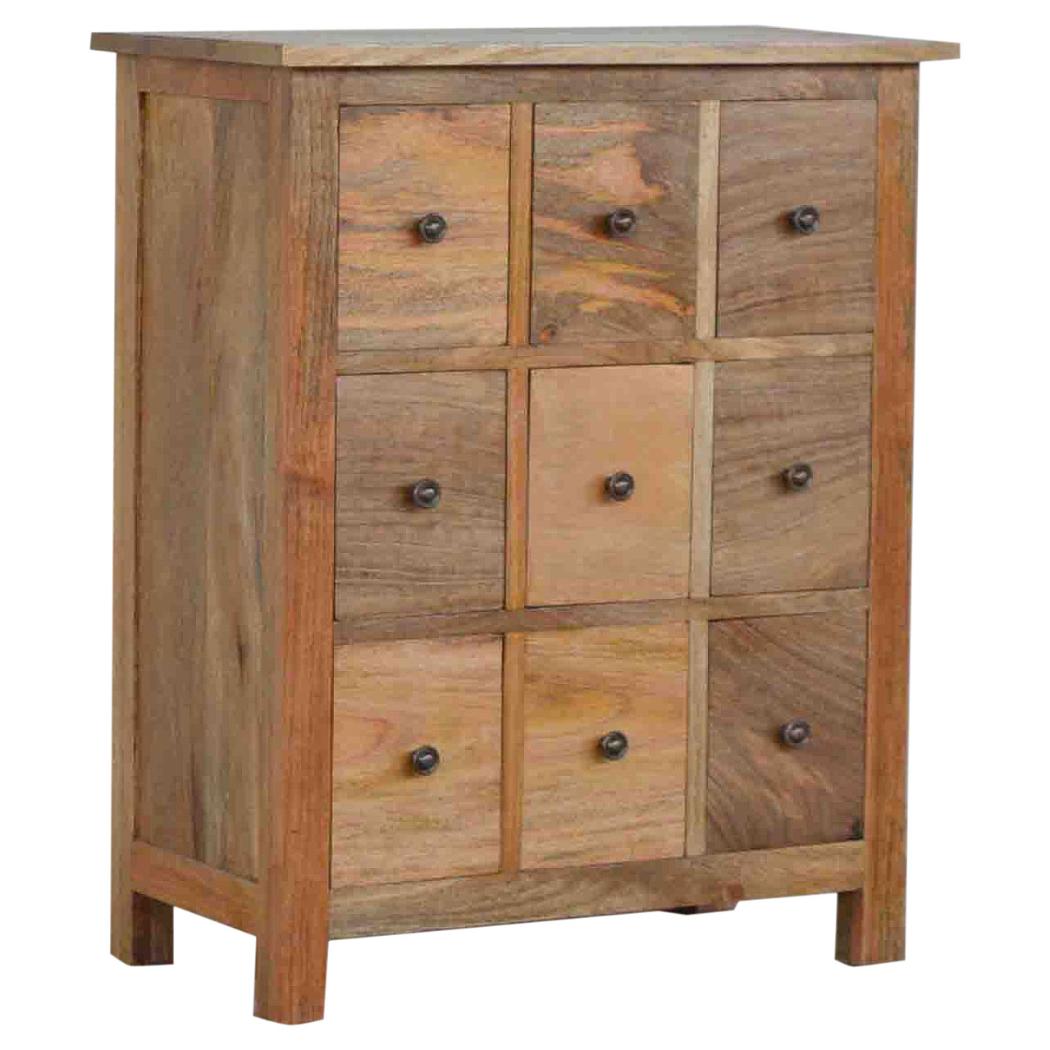 Mini Storage Cabinet | 9 Drawer Organiser | Compact Multi-Drawer Chest