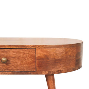 Honey Caramel Coffee Table | Solid Mango Wood | Warm Timber Finish | Minimalist Centre Table