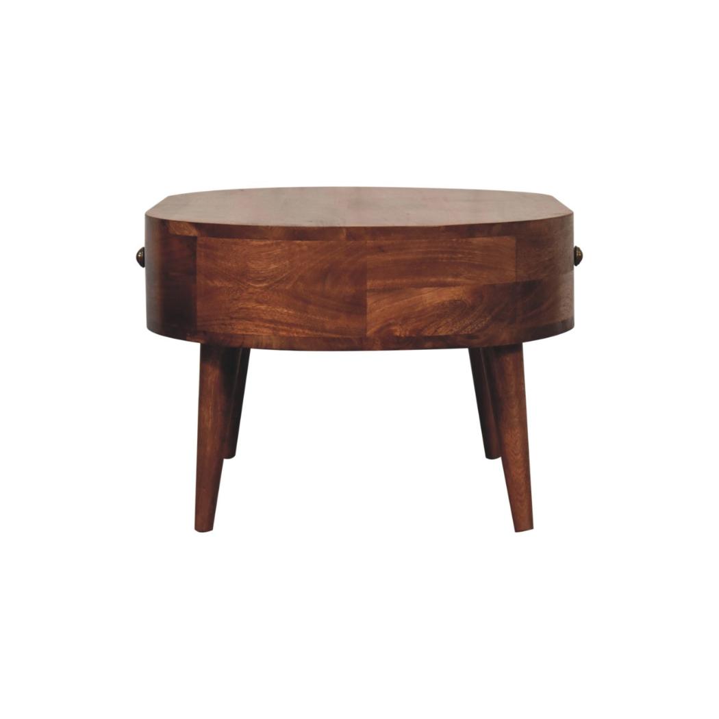 Honey Caramel Coffee Table | Solid Mango Wood | Warm Timber Finish | Minimalist Centre Table