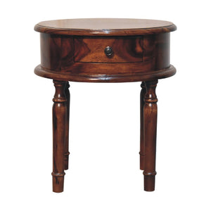 Honey Finish Turned Leg Bedside | Classic Nightstand | Warm Bedroom Accent