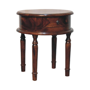 Honey Finish Turned Leg Bedside | Classic Nightstand | Warm Bedroom Accent