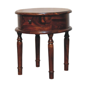 Honey Finish Turned Leg Bedside | Classic Nightstand | Warm Bedroom Accent