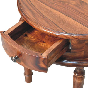 Honey Finish Turned Leg Bedside | Classic Nightstand | Warm Bedroom Accent