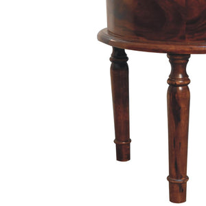 Honey Finish Turned Leg Bedside | Classic Nightstand | Warm Bedroom Accent