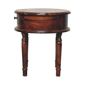 Honey Finish Turned Leg Bedside | Classic Nightstand | Warm Bedroom Accent