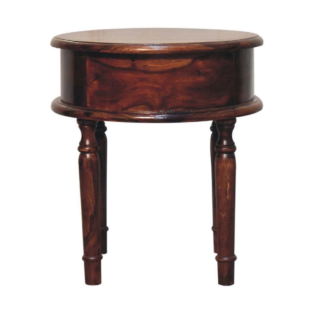 Honey Finish Turned Leg Bedside | Classic Nightstand | Warm Bedroom Accent