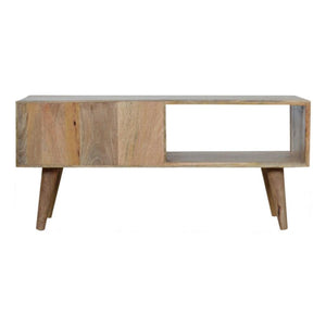 Honeycomb Carved Coffee Table | Textured Design | Living Room Centrepiece