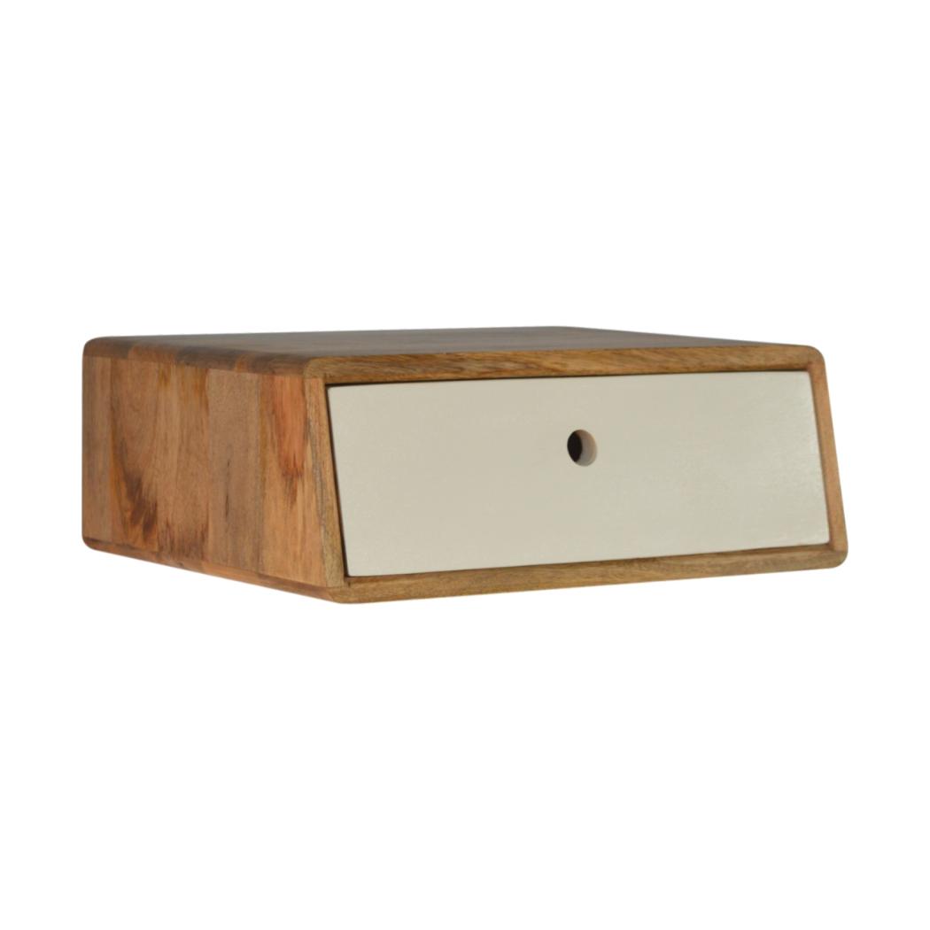 Inclined Wall Mounted Bedside Table | Space Saving | Modern Bedroom Storage