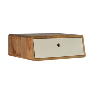 Inclined Wall Mounted Bedside Table | Space Saving | Modern Bedroom Storage