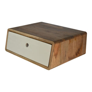 Inclined Wall Mounted Bedside Table | Space Saving | Modern Bedroom Storage