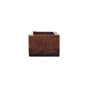Indira Floating Console Table | Solid Mango Wood | California Walnut Finish | Wall-Mounted Shelf