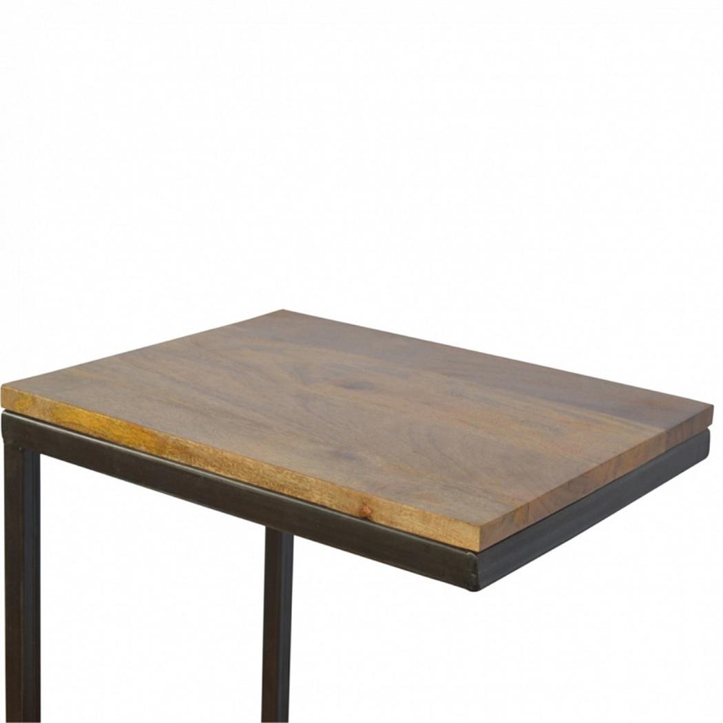 Industrial Small End Table | Compact Design | Side Table