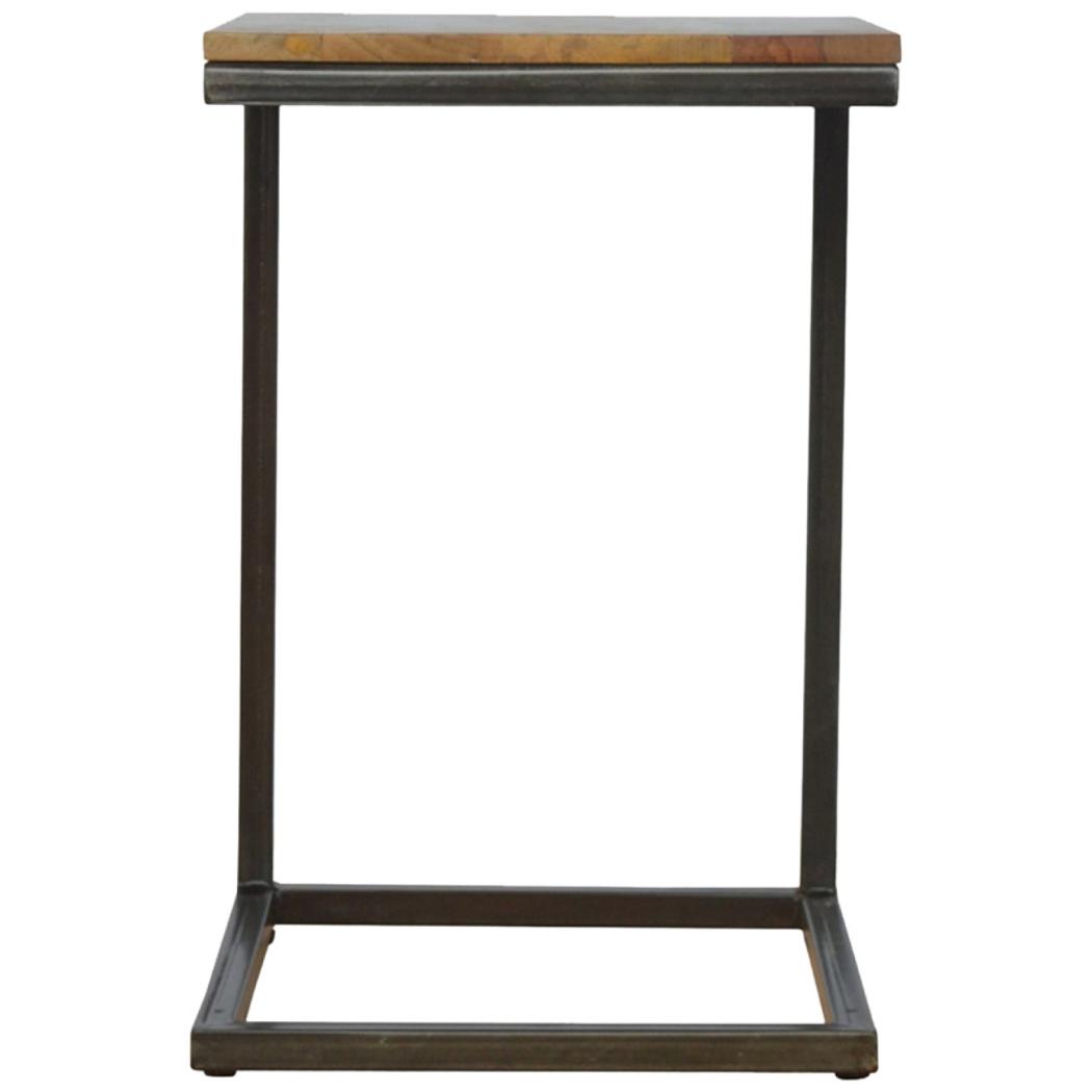 Industrial Small End Table | Compact Design | Side Table