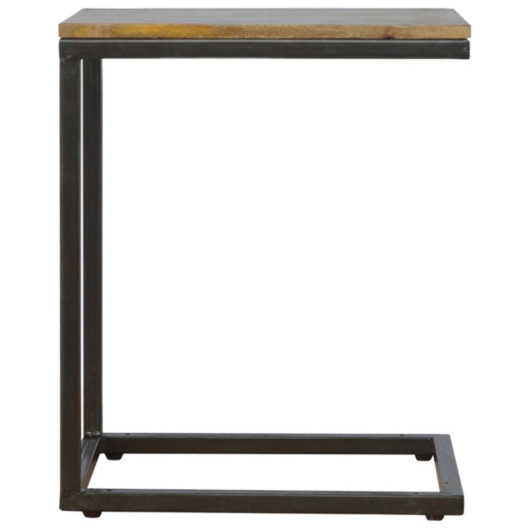 Industrial Small End Table | Compact Design | Side Table