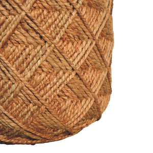 Jute Fibre Footstool | Large | Natural Textured Accent