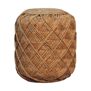 Jute Fibre Footstool | Large | Natural Textured Accent