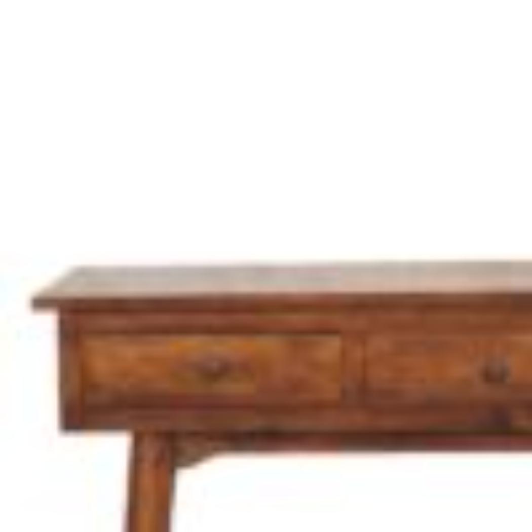 Large 3 Drawer Console Table | Chestnut Finish | Hallway Storage
