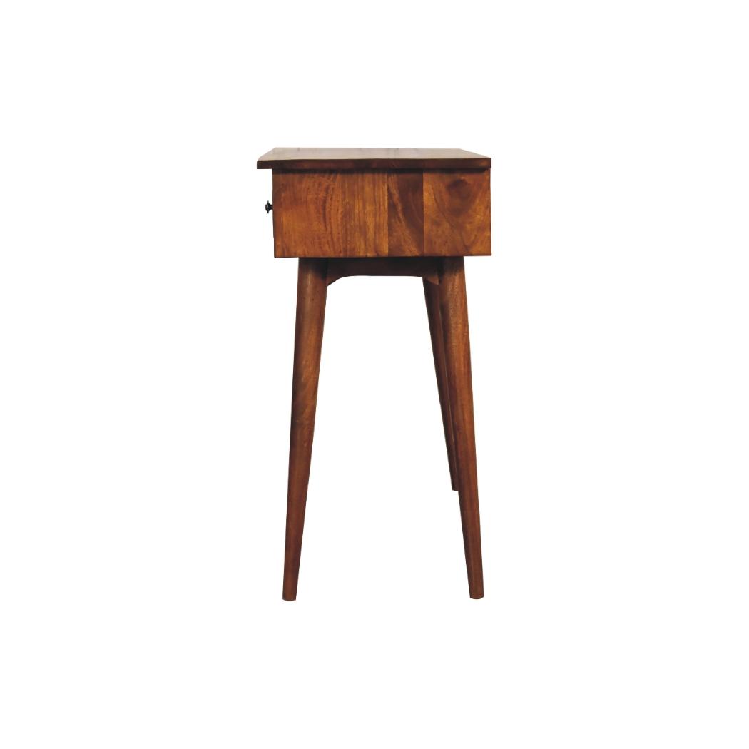 Large 3 Drawer Console Table | Chestnut Finish | Hallway Storage