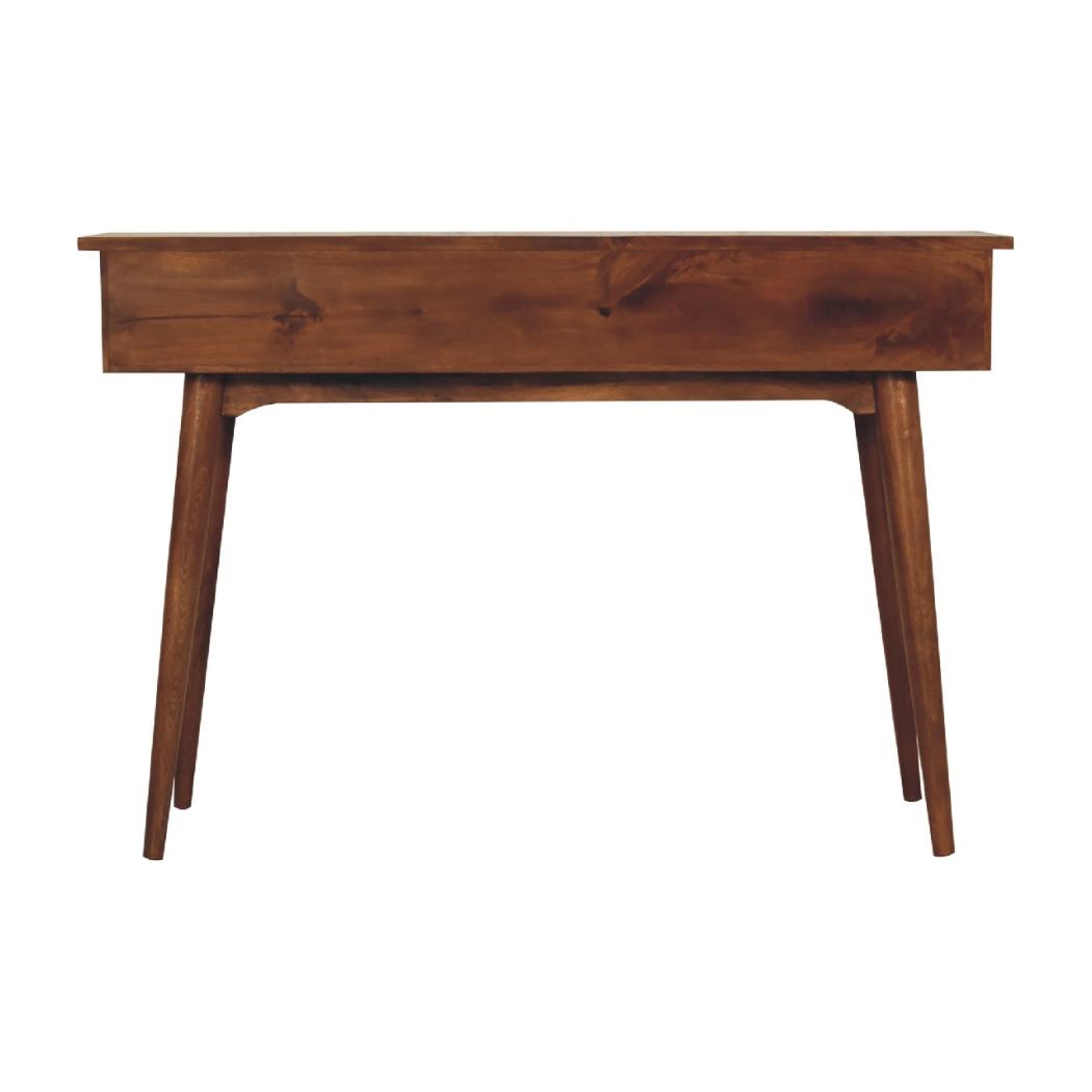Large 3 Drawer Console Table | Chestnut Finish | Hallway Storage