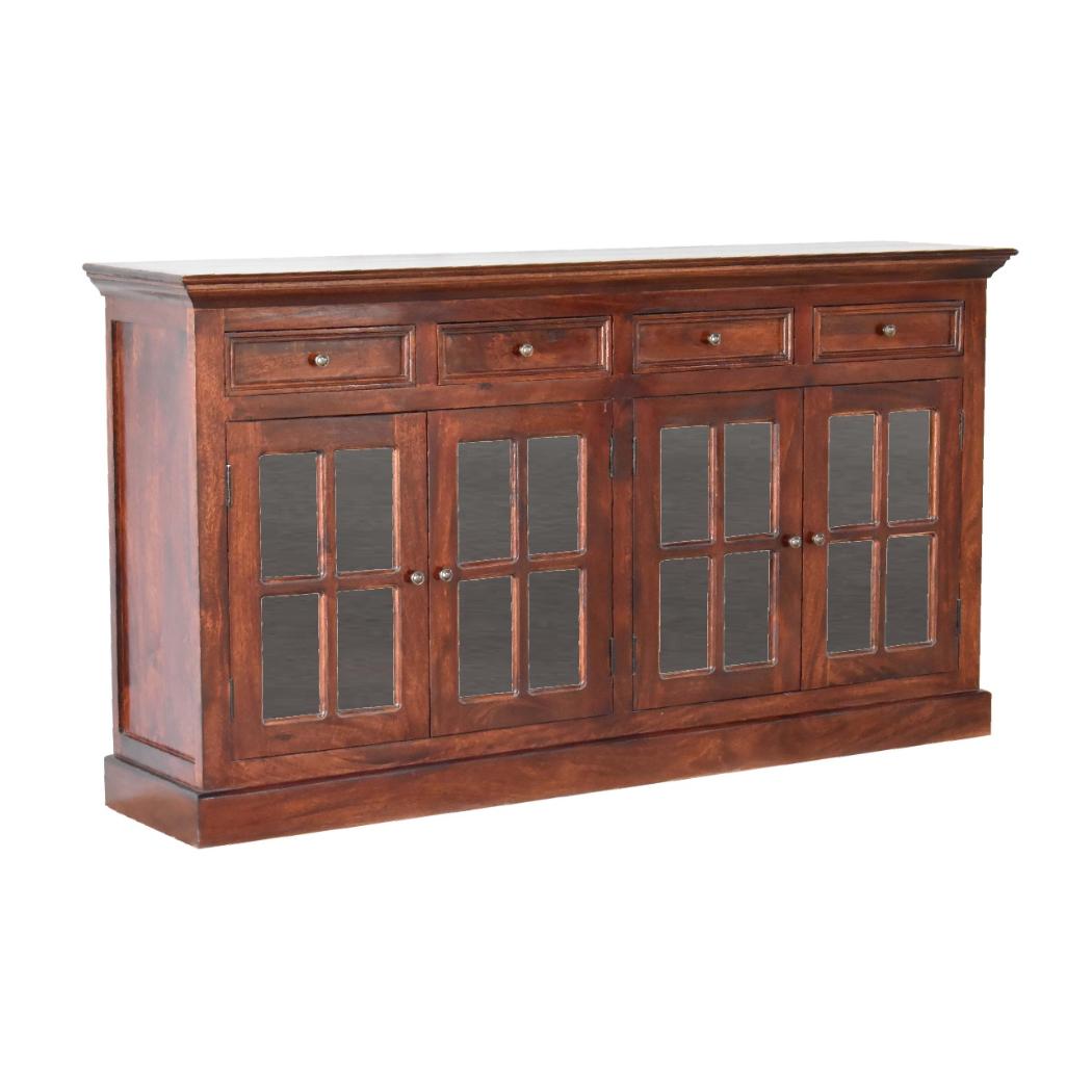 Large Cherry Glazed Sideboard | Statement Storage Cabinet | Dining & Living Furniture